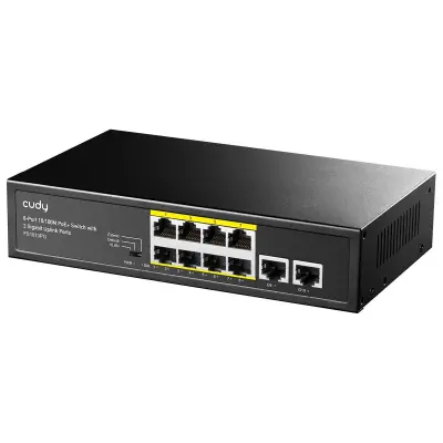 CUDY 8-port 10/100M POE (2 gigabit up) FS1010PG